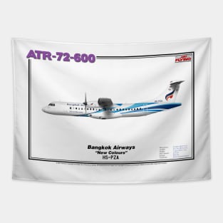 Avions de Transport Régional 72-600 - Bangkok Airways "New Colours" (Art Print) Tapestry