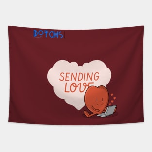 sending love - Dotchs Tapestry