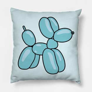 Cute Blue Balloon Dog Animal Pillow