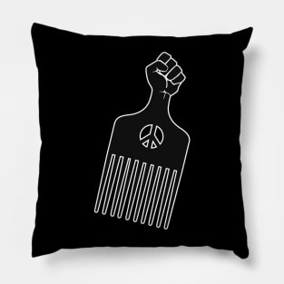 Afro Pick, Black Fist Afro Pick Pillow