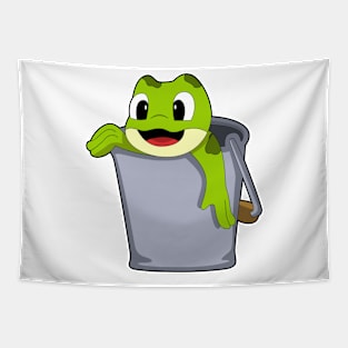 Frog in Bucket Tapestry