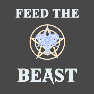 Feed The Beast Satanic Pentagram Goat's Head T-Shirt