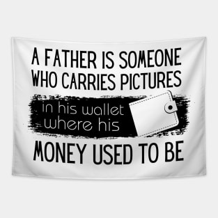 "Father's Day - Celebrating the Sentimental Bond between Fathers and Children Tapestry