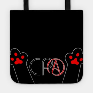 Skeptic kitty paws Tote