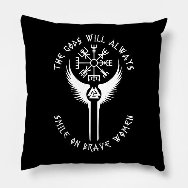 Viking Women Pillow by VikingHeart Designs