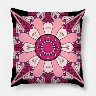 Pink Pastel Mandala Pillow