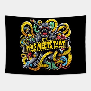 Bad Movie Monsters Attack! Tapestry