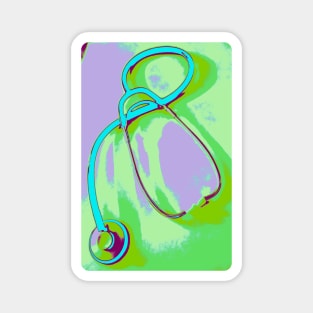 stethoscope art poster Magnet