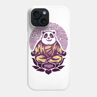 Live Love Yoga Panda Bear Phone Case