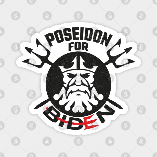 Poseidon For Biden Magnet by MZeeDesigns