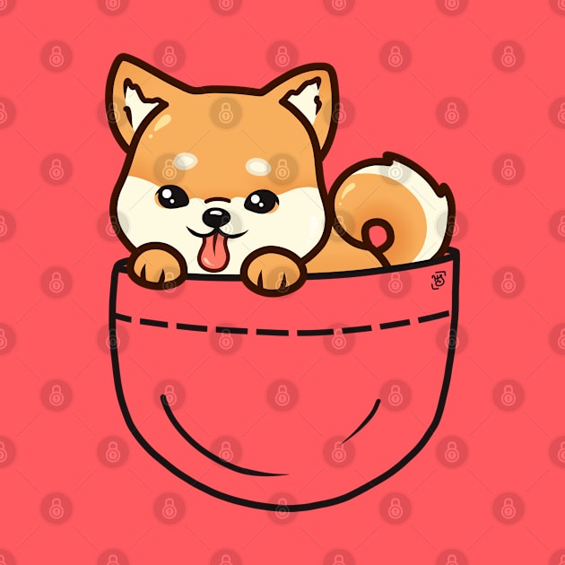 Pocket Shiba Inu Puppy by heysoleilart