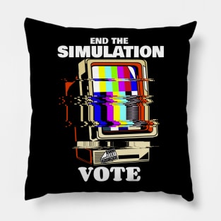 End The Simulation Pillow