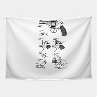 Safety Catch for Firearms Vintage Patent Hand Drawing Tapestry