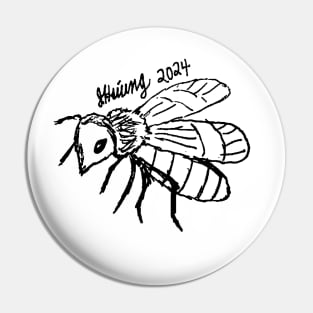 Honey Bee Sketch Pin