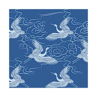 Asian bird pattern T-Shirt