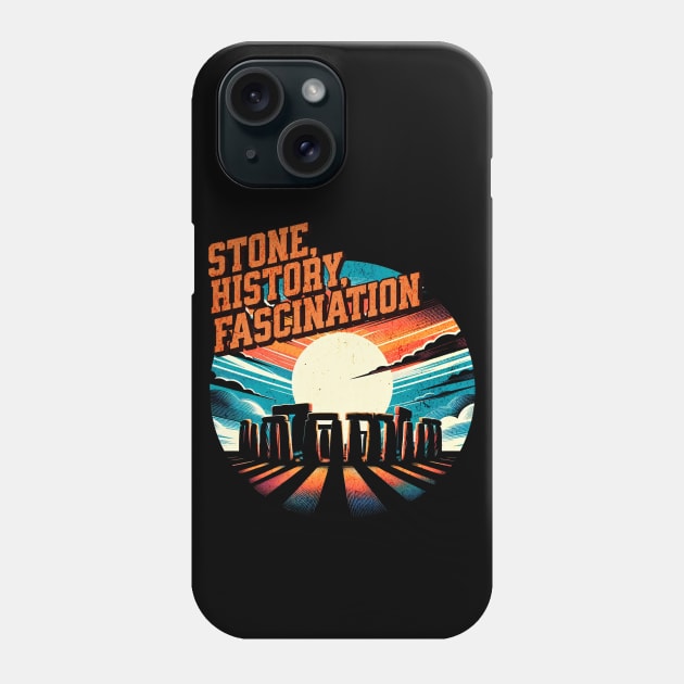 Stone History Fascination Stonehenge Design Phone Case by Miami Neon Designs