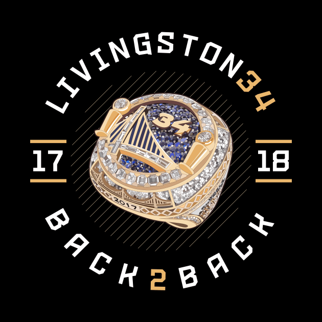 Shaun Livingston 34 Back 2 Back Championship Ring 2017-18 by teeleoshirts