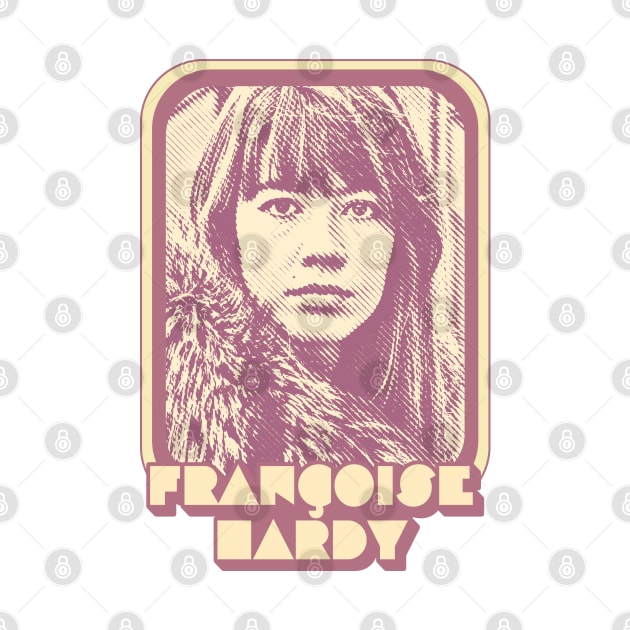 Francoise Hardy / Retro Francophile Design by DankFutura