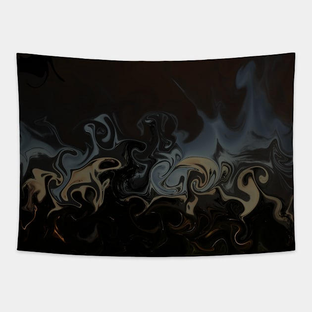 Dark Waves Tapestry by fulya