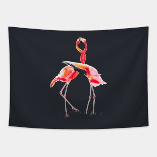 Flamingos lovers Tapestry