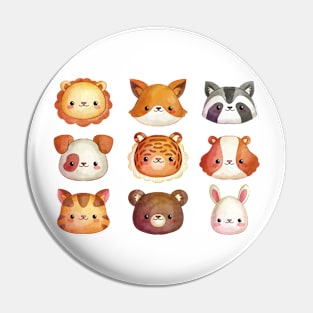 Kawaii Animals Pin