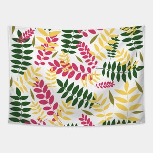 Joyful pastel leaves pattern Tapestry