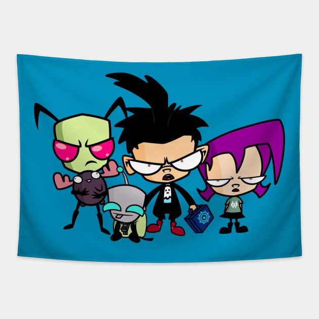 Zim and the Gang Tapestry by coleenfielding@yahoo.com