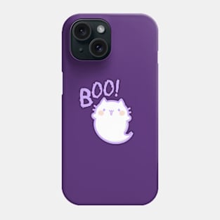 kawaii cat-ghost Phone Case