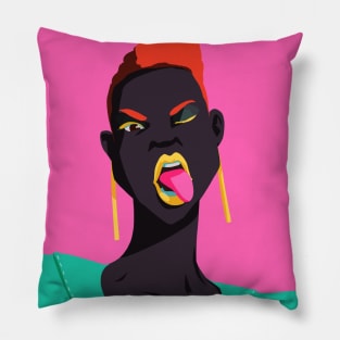 Neon Queen Pillow