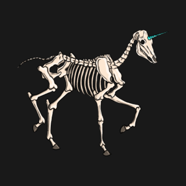unicorn skeleton figure
