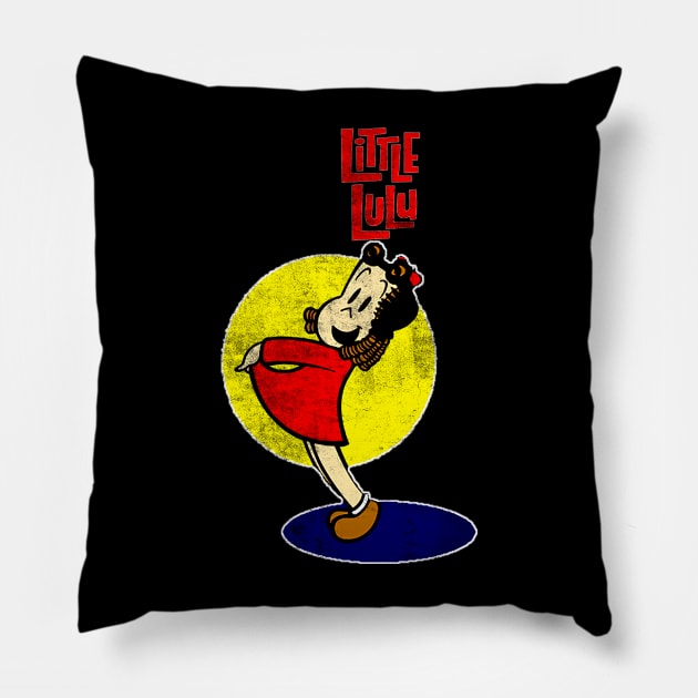 Vintage Distressed Little Lulu Pillow by Native Culture