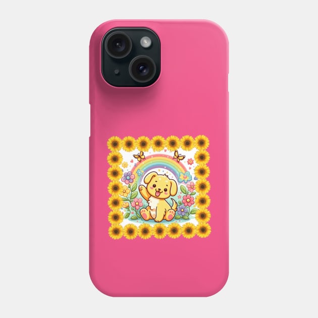 Puppy play outside Phone Case by The Artful Barker