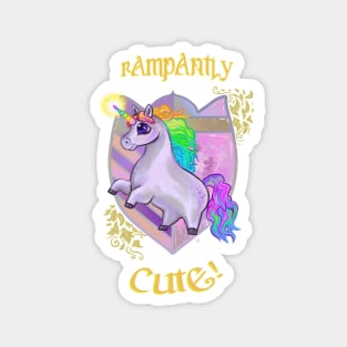 Rampantly Cute! Unicorn Magnet