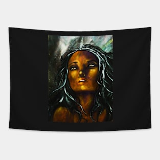 Lalain (sun girl portrait) Tapestry