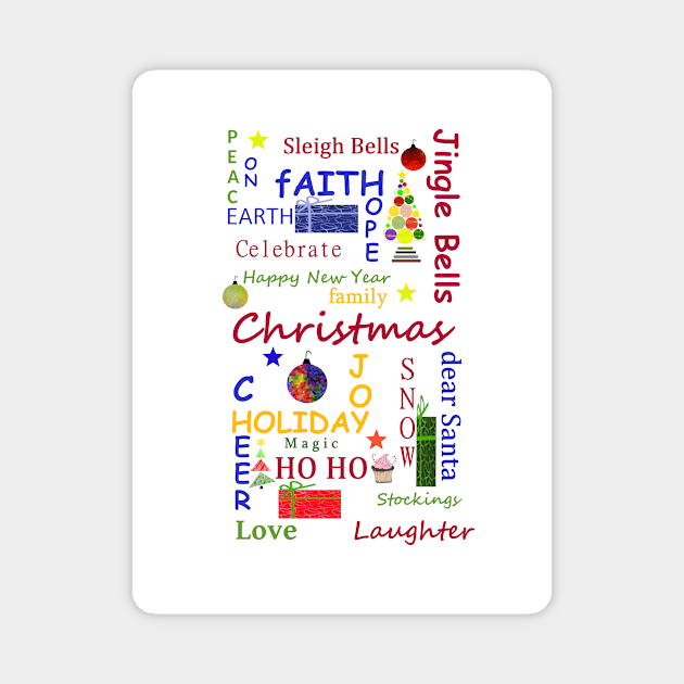 Christmas Message Magnet by SartorisArt1