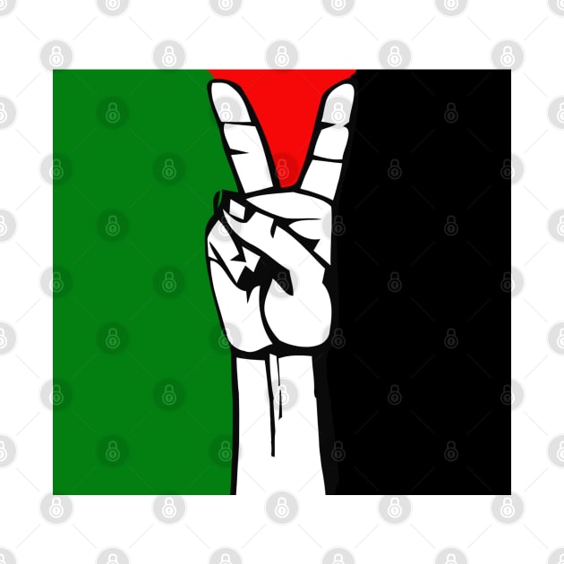 Palestinian Peace Flag by Tainted