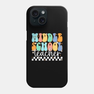 School Teacher Retro Groovy  First Day Of School Phone Case