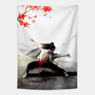 Wushu Master Tapestry