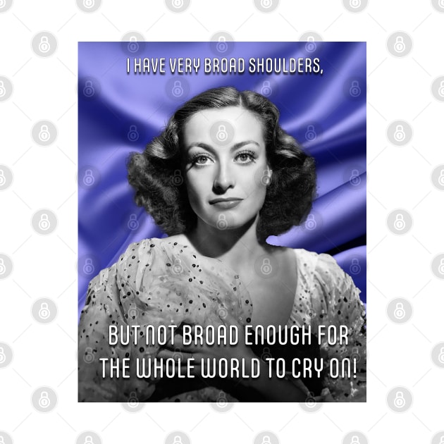 Joan Crawford Quote Purple by CrazyPencilComics