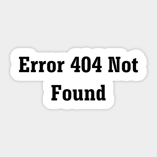 Error 404 Not Found