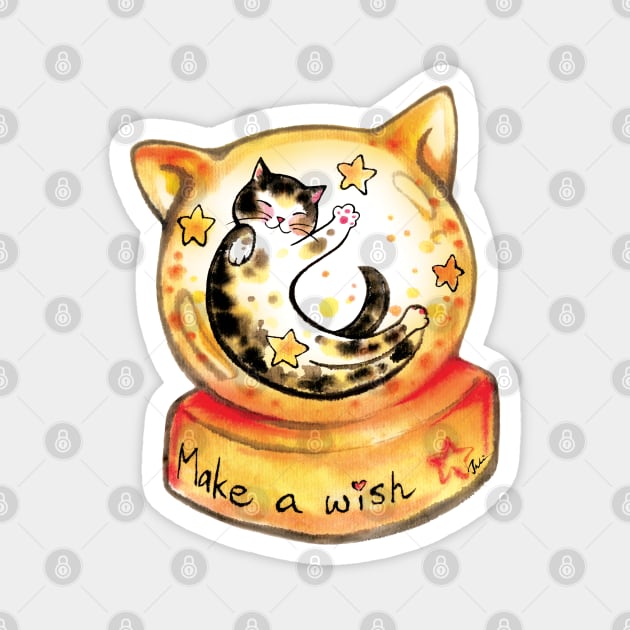 Make a cat wish Magnet by juliewu