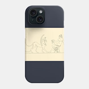 Woman and Griffin_01 Phone Case