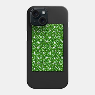 clover field with skulls Phone Case