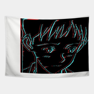 Shinji 3D Glitch Tapestry