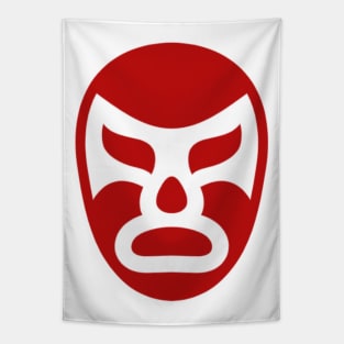 Lucha Mask Symbol (red) (Lucha Libre) (Pro Wrestling) Tapestry