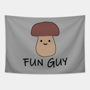 "FUN GUY" Fungi Pun Mushroom Tapestry