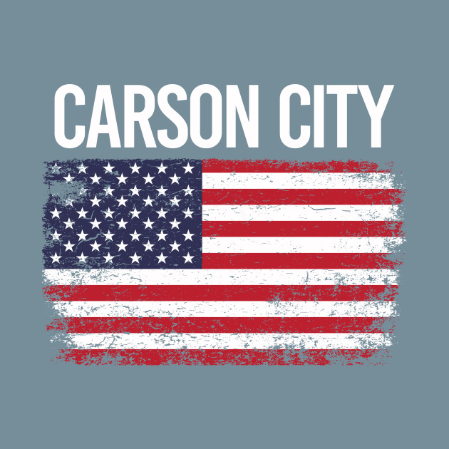 Discover The American Flag Carson City - Carson City - T-Shirt