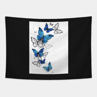 Flying Butterflies Morpho Tapestry