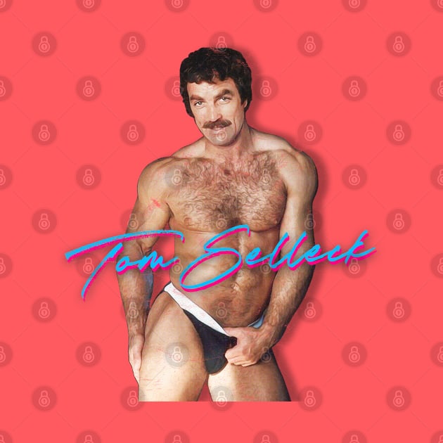 Tom Selleck / 80s Retro Design by DankFutura