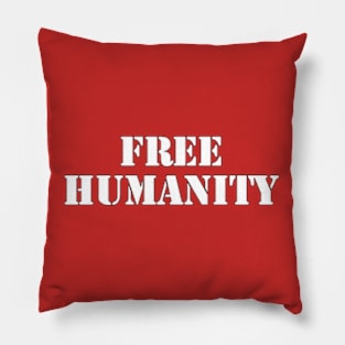 free humanity Pillow